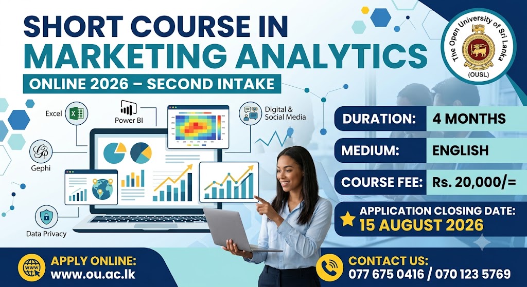 2026 Marketing Analytics Short Course 2026 | Open University (OUSL)