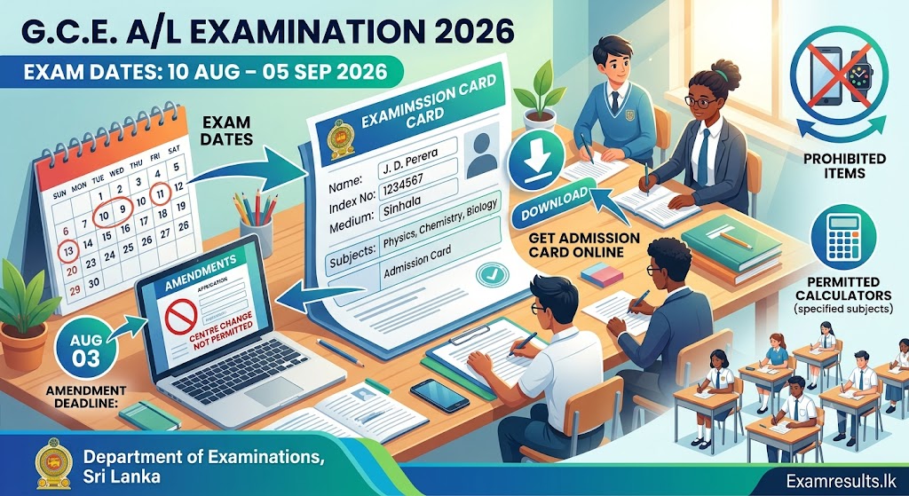 G.C.E. A/L Examination 2026