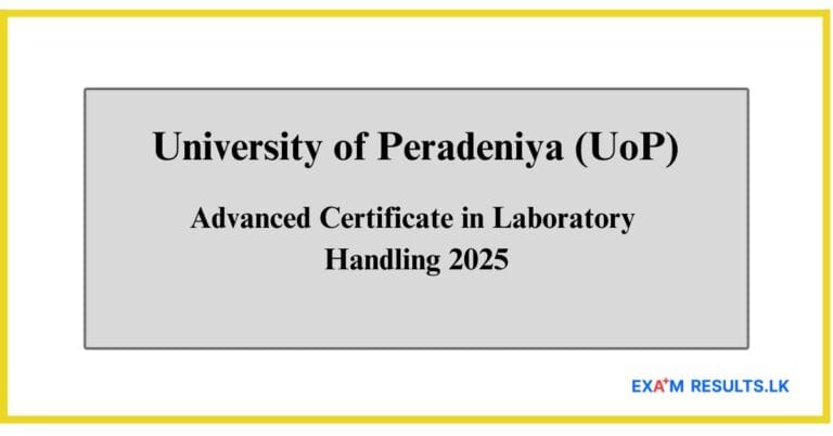 Advanced Certificate in Laboratory Handling 2025