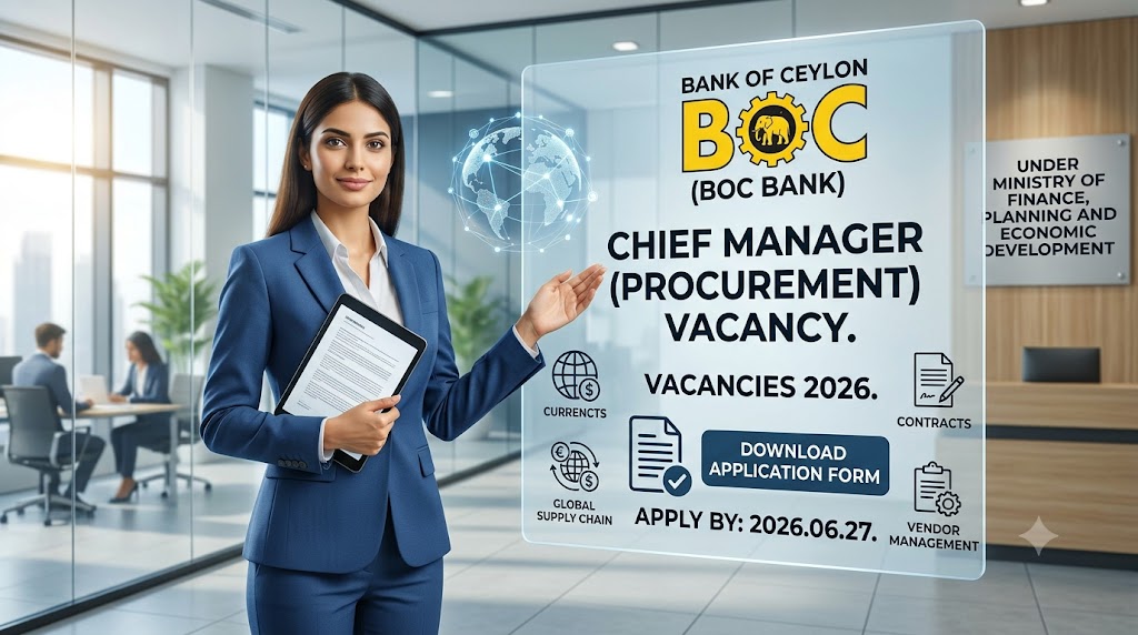 BOC Bank - Chief Manager (Procurement) Vacancies