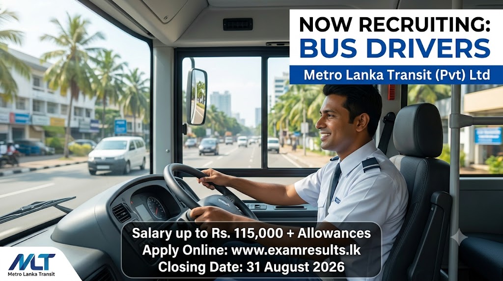 Bus Driver Vacancies 2026 – Metro Lanka Transit (Pvt) Ltd