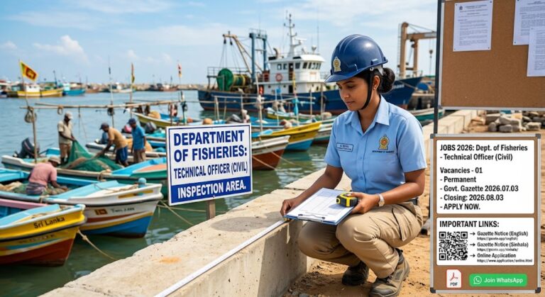 Department of Fisheries Technical Officer (Civil) Vacancies 2026