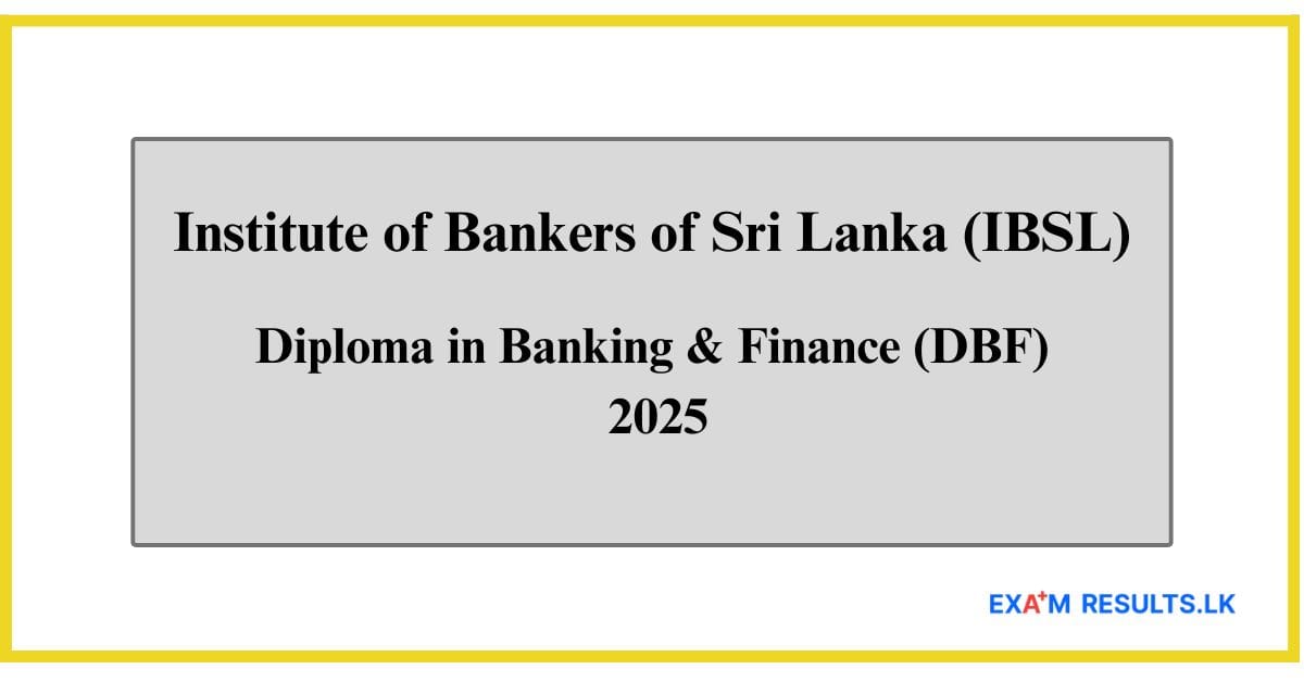 Diploma in Banking & Finance (DBF)
