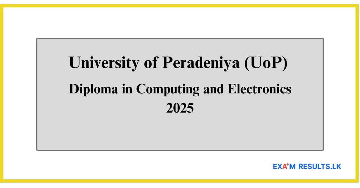Diploma in Computing and Electronics 2025