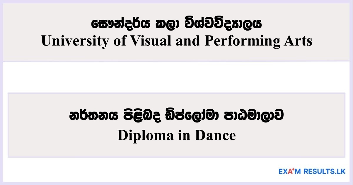 Diploma in Dance - University of Visual and Performing Art