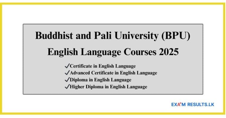 English Language Courses 2025