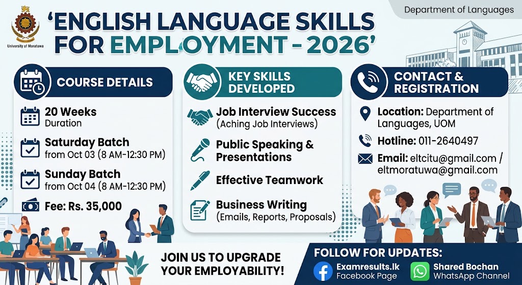 English Language Skills for Employment 2026