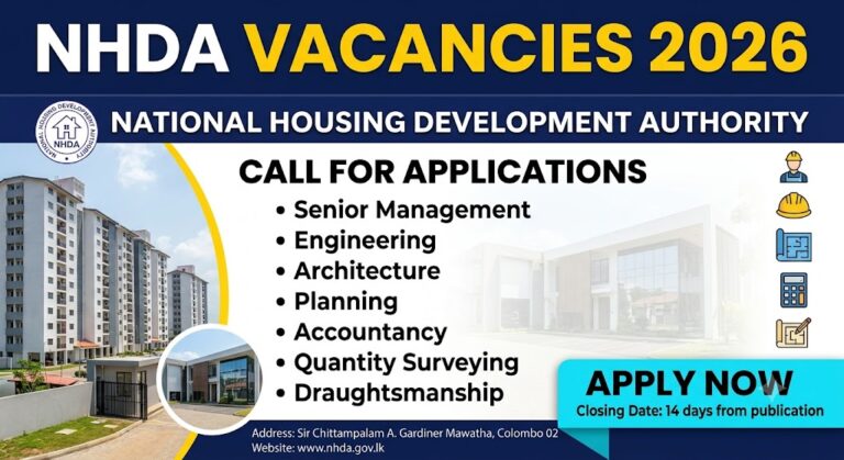 NHDA Vacancies 2026 - National Housing Development Authority