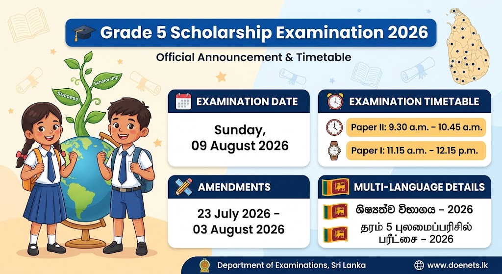 Grade 5 Scholarship Exam 2026
