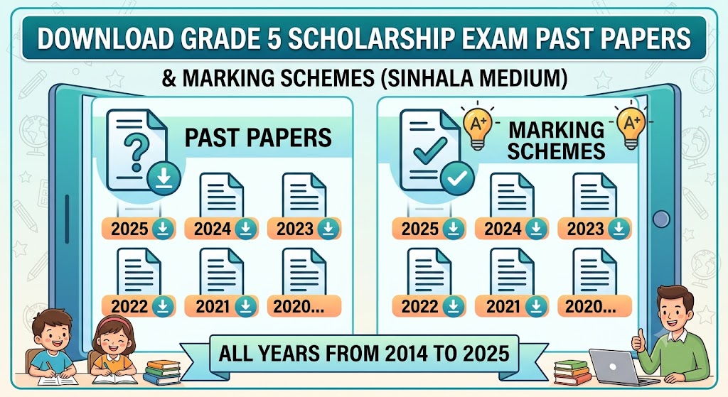 Grade 5 Scholarship Past Papers & Marking Schemes (Sinhala Medium)