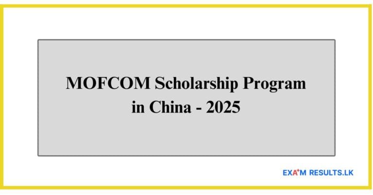 MOFCOM Scholarship Program in China - 2025