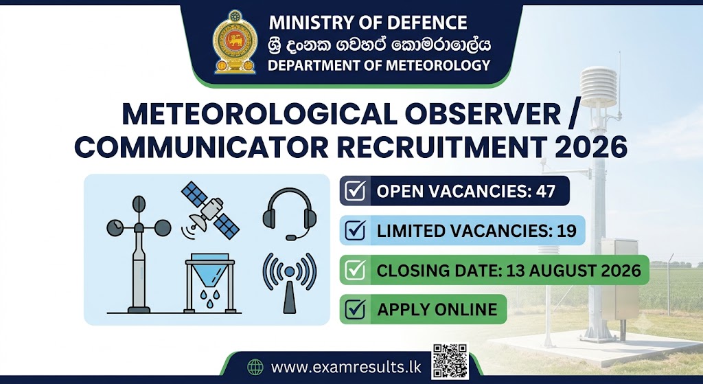 Meteorological Observer Recruitment 2026
