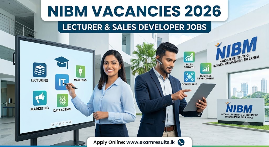 NIBM Vacancies 2026 – Lecturer & Sales Developer Jobs