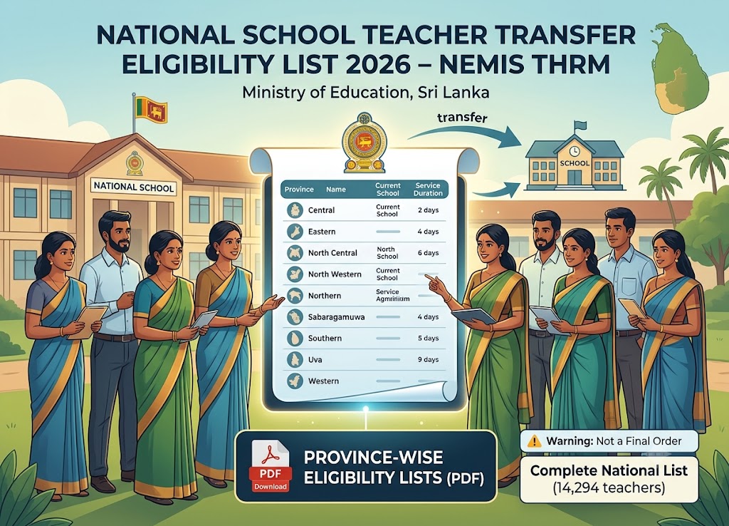 National School Teacher Transfer Eligibility List 2026 – NEMIS THRM