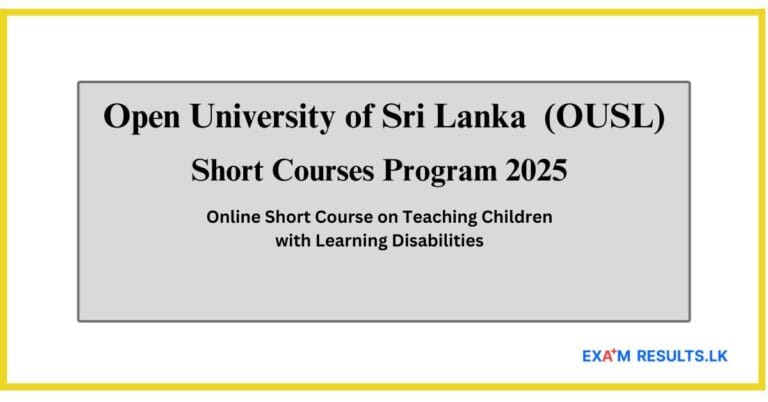 Online Short Course on Teaching Children with Learning Disabilities
