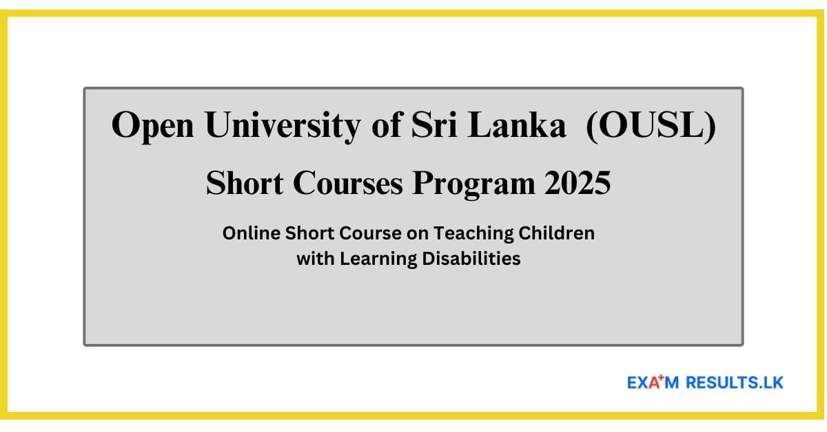 Online Short Course on Teaching Children with Learning Disabilities