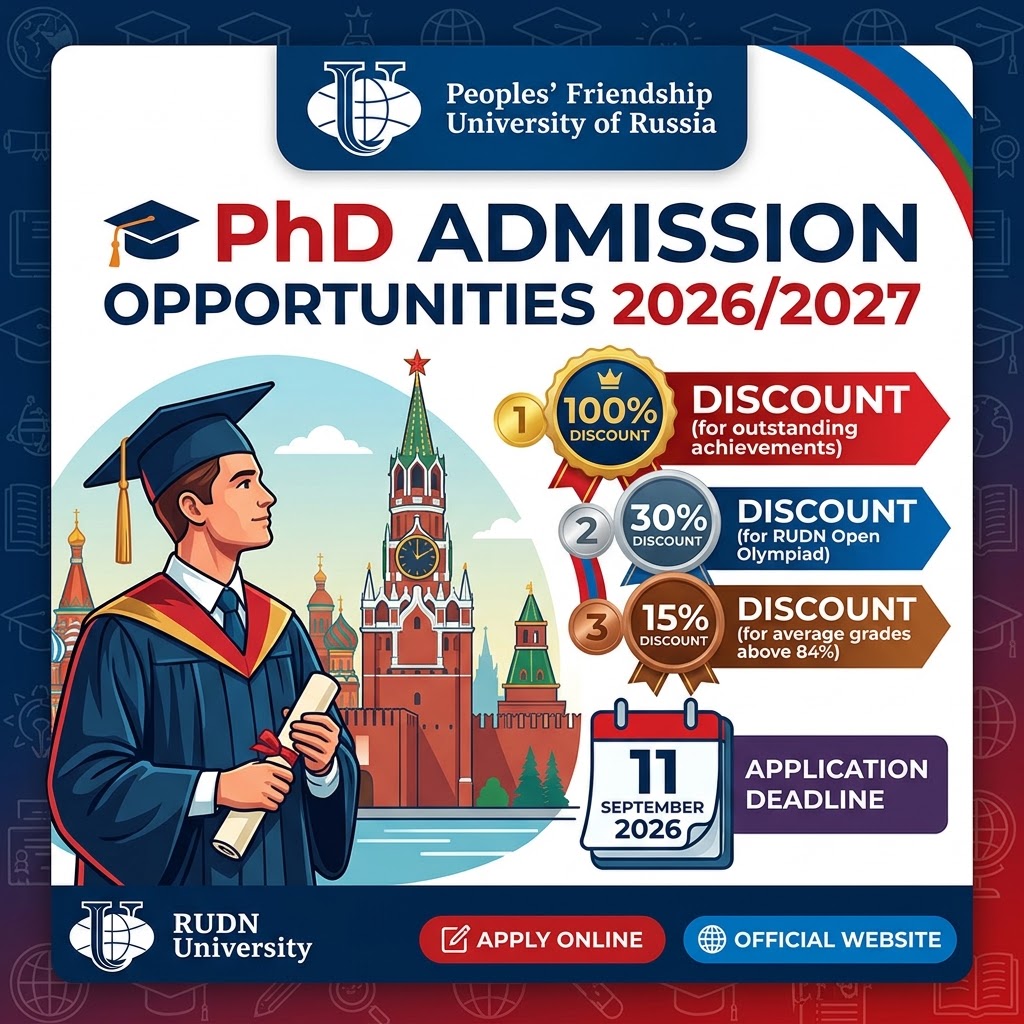 RUDN University PhD Admission 2026/2027 – Apply Online