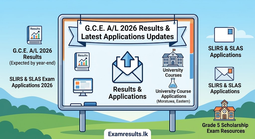 G.C.E. A/L 2026 Results & Latest Applications Updates