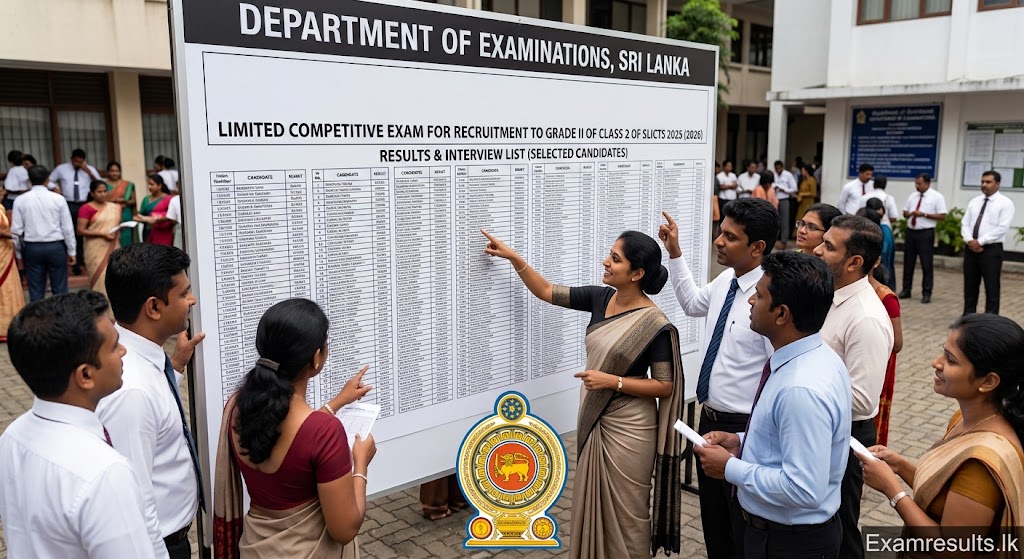 SLICTS Grade II Class 2 Limited Exam Results & Interview List