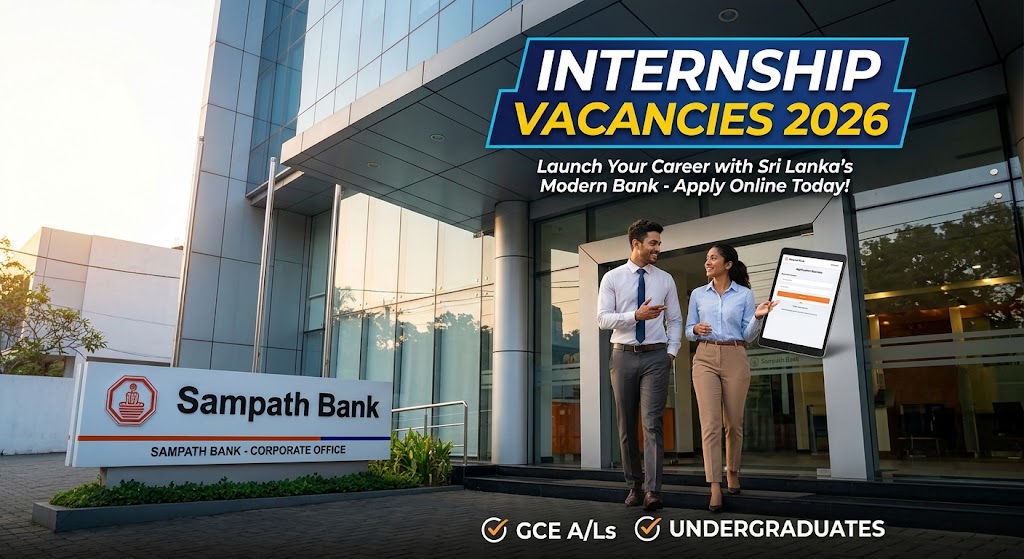 Sampath Bank Internship Vacancies 2026 – Apply Online