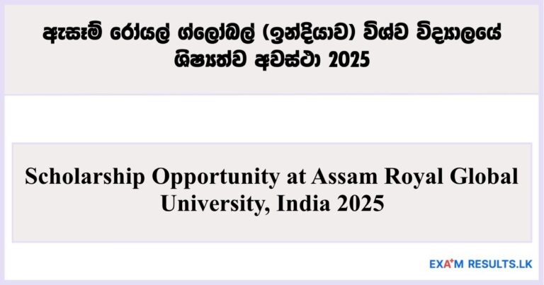 Scholarship Opportunity at Assam Royal Global University, India 2025