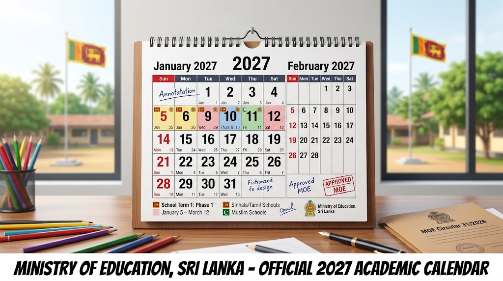 School Term Calendar 2027 Sri Lanka