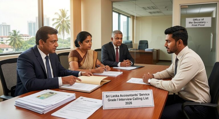 Sri Lanka Accountants’ Service Grade I Interview Calling