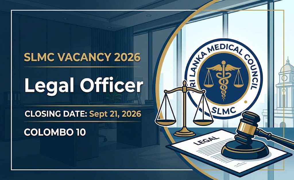 Sri Lanka Medical Council (SLMC) Legal Officer Vacancy 2026