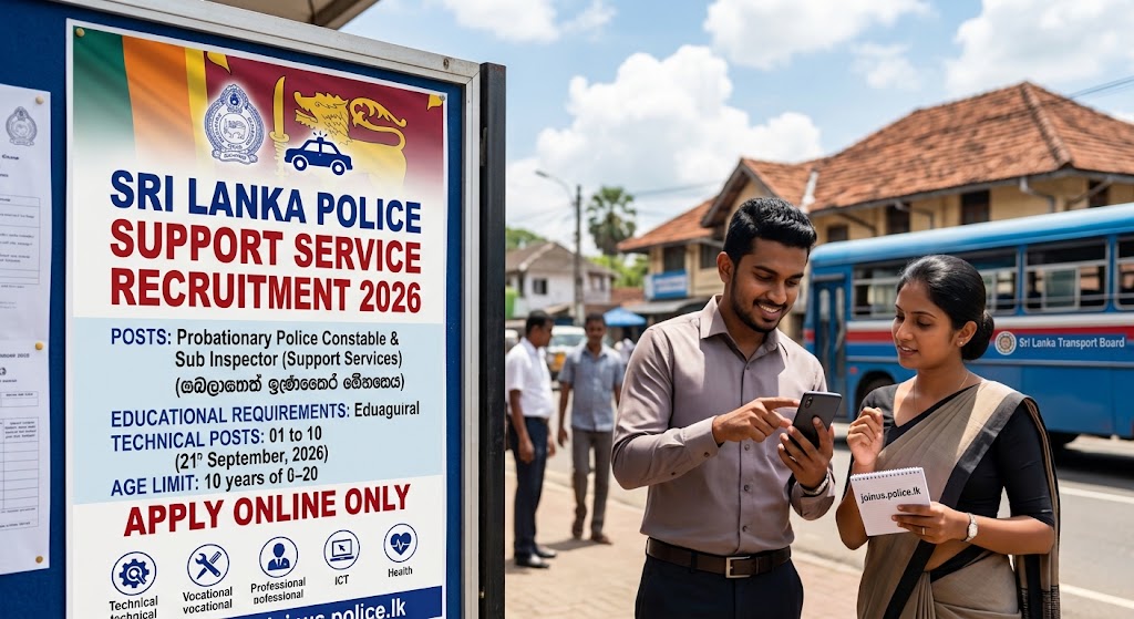 Sri Lanka Police Support Service Recruitment 2026 | Apply Online