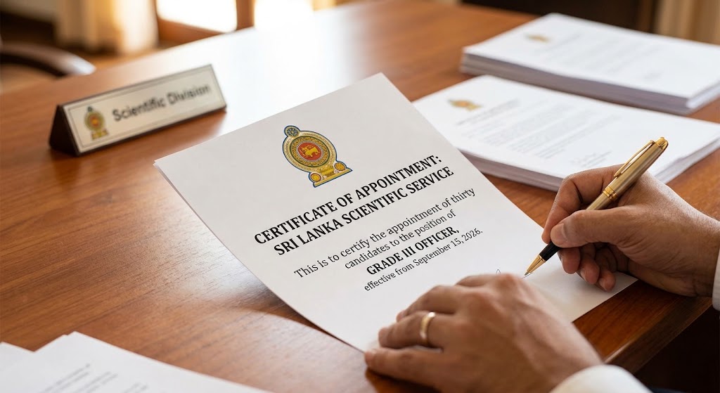 Sri Lanka Scientific Service Grade III Appointment List 2025 (2026)