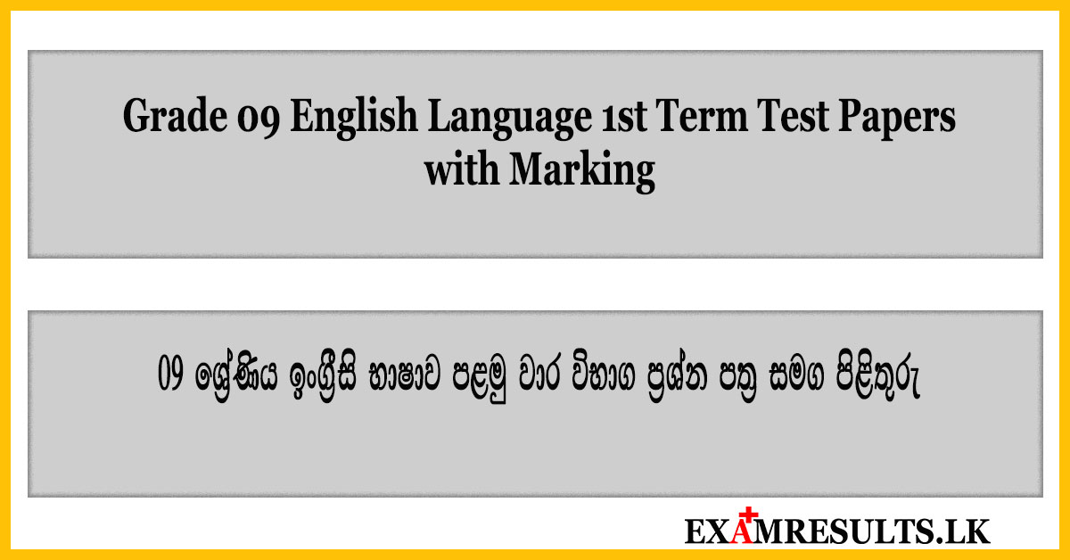 grade 9,english ,language,1st,term,test,paper,with,marking,answer,first,semester,term test