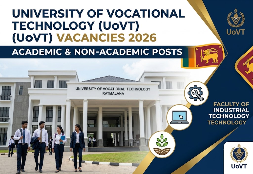University of Vocational Technology (UoVT) Vacancies 2026