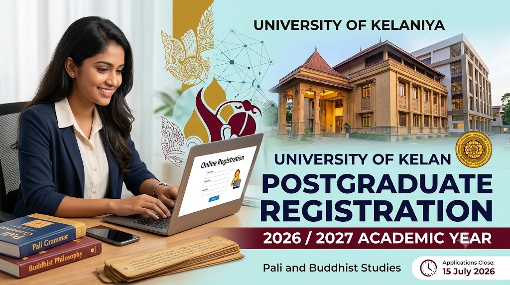 University of Kelaniya Postgraduate Registration 2026/2027