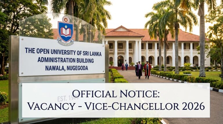 Vice-Chancellor Vacancy 2026 – Open University of Sri Lanka