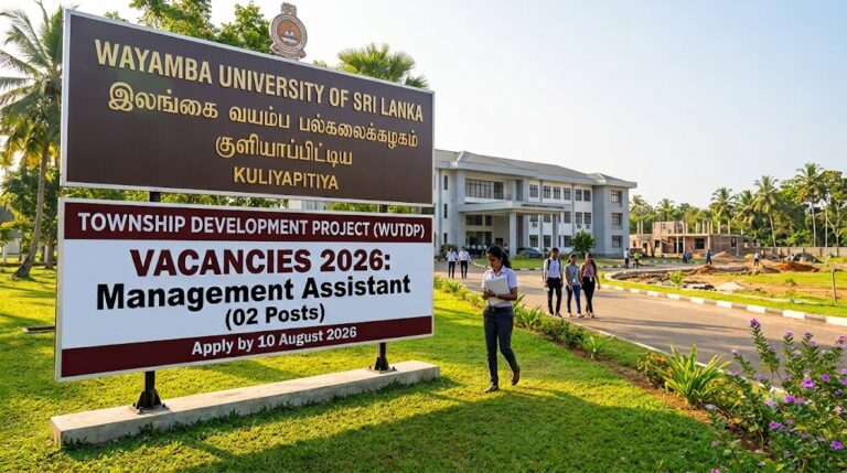 Wayamba University Vacancies 2026 – Management Assistant