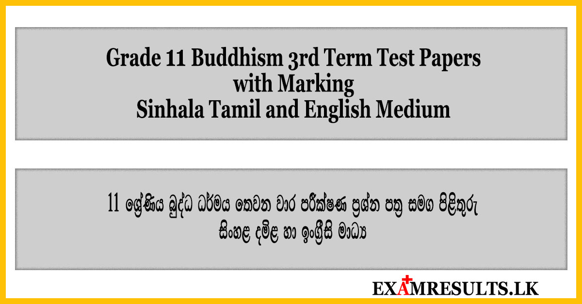 grade 11,buddhism,3rd term