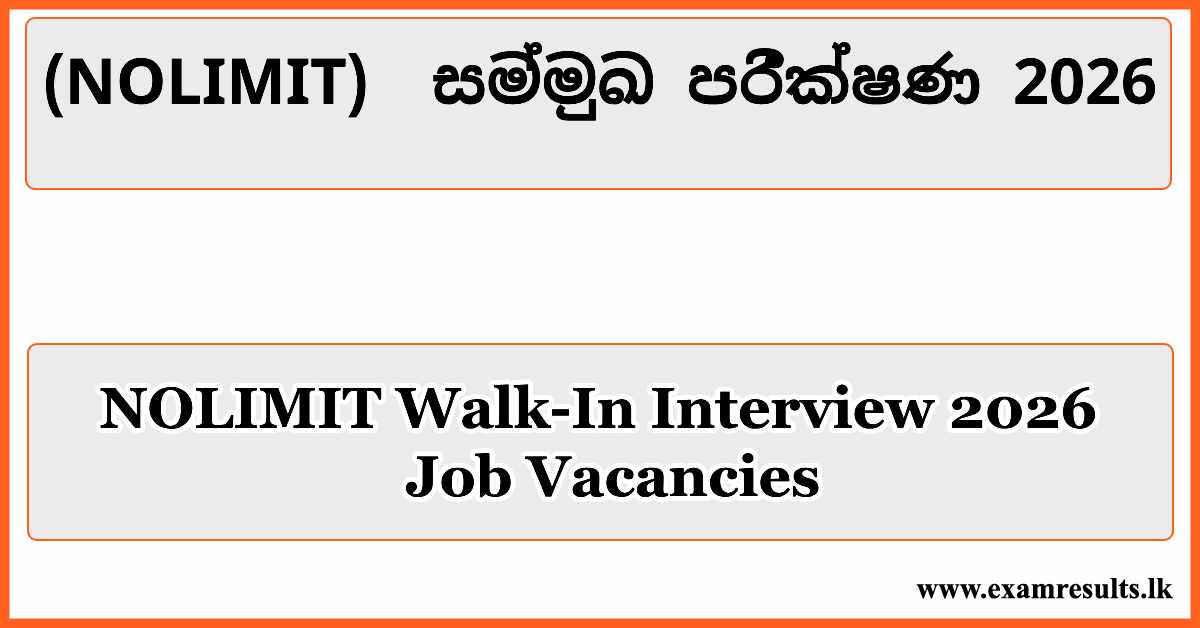 NOLIMIT Walk-In Interview
