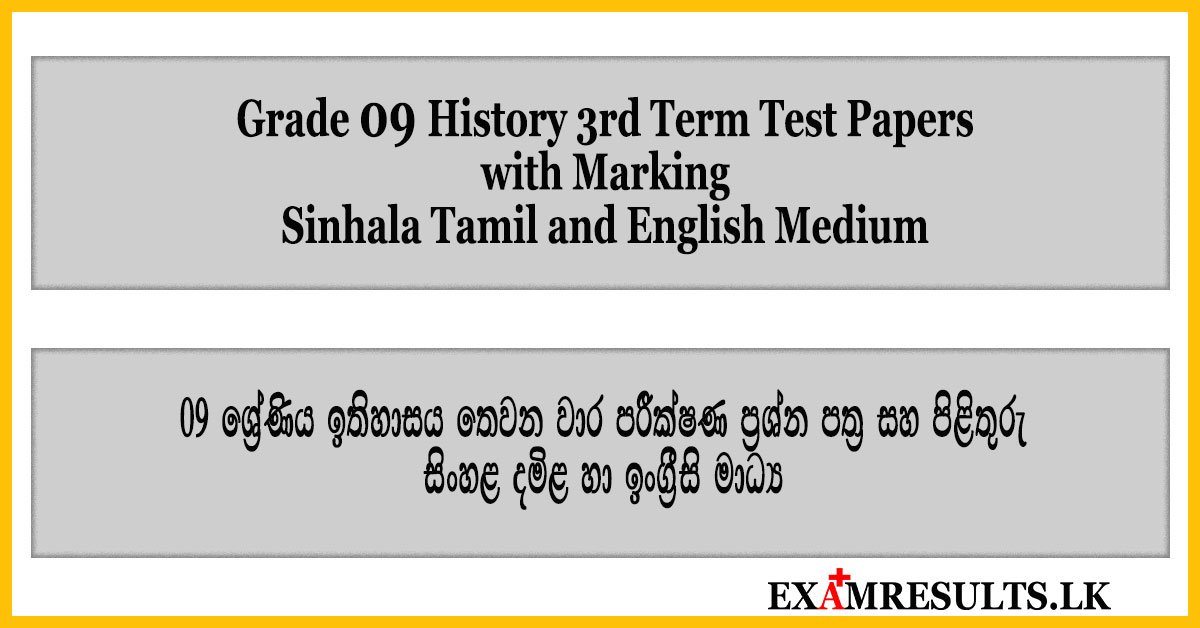 grade 9,history,3rd,term,test,paper,with,answer,marking