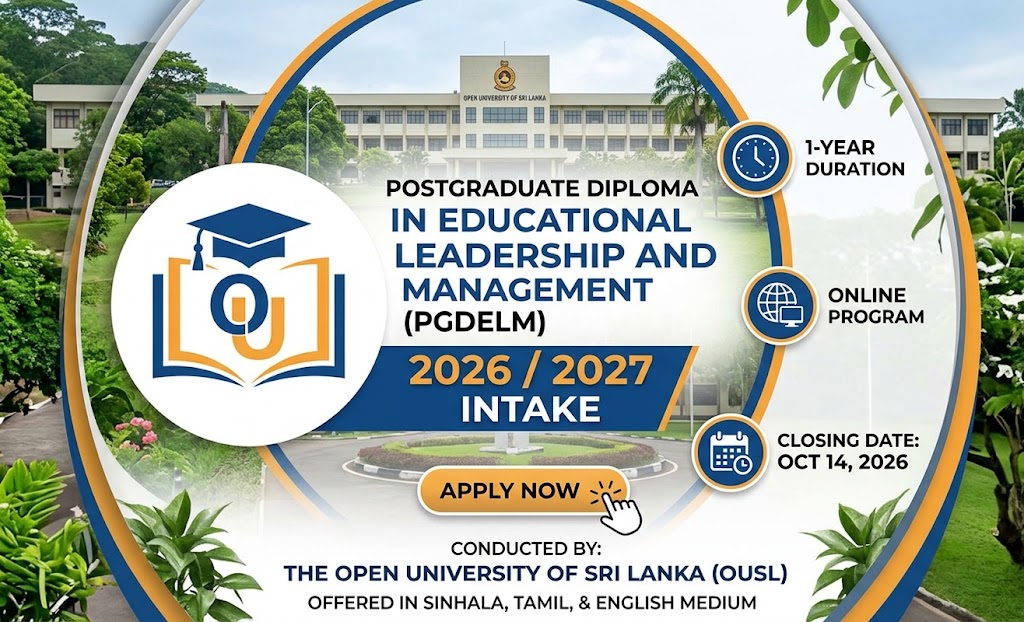 PGDELM 2026/2027 – Open University of Sri Lanka
