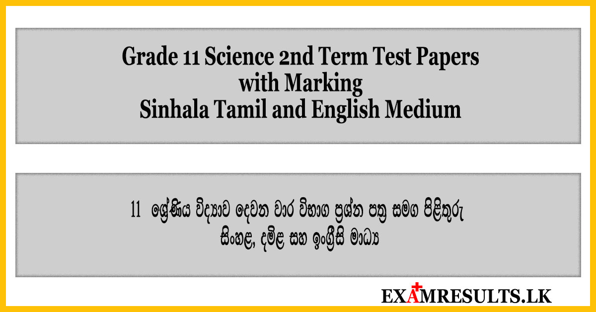 grade 11,2nd,term,science,test,paper